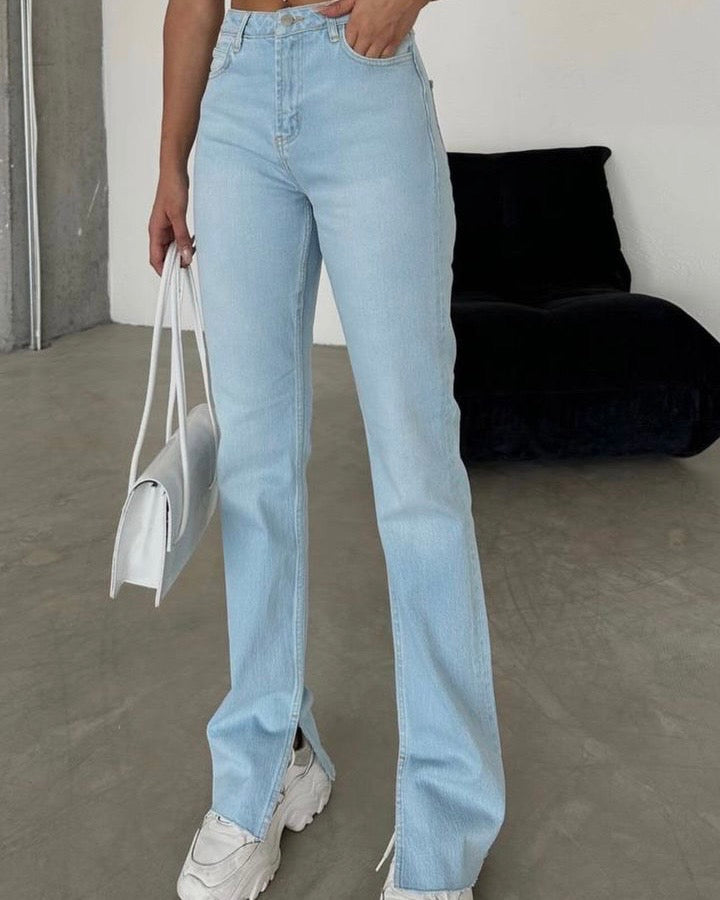 High waisted denim