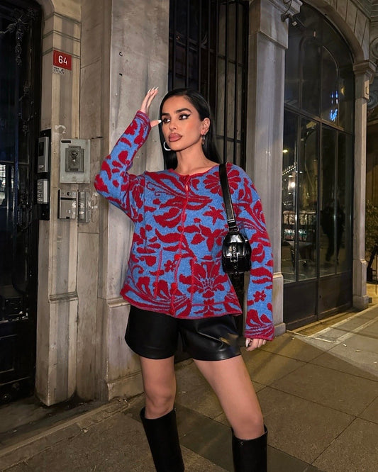 Colored  trendy cardigan