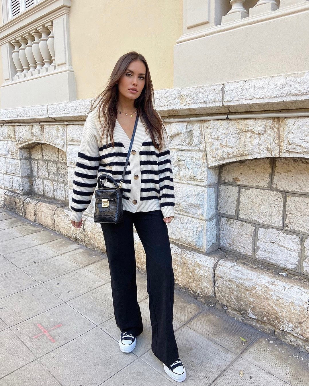 Black and white cute cardigan