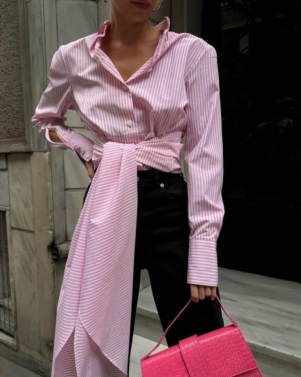 Trendy pink shirt